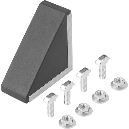 Kipp Angle 86X43X86 Aluminum, Type B, Bn=10 K1046.104590